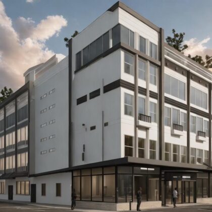 Mixed-Use Remodeling Building Tenant Improvement: 158 E 2nd Street, Pomona City, California, USA